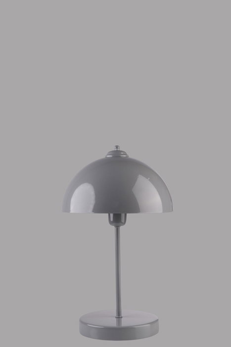 Opviq Lámpara de Mesa de Metal Gris
